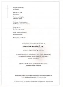 faire part R BECART